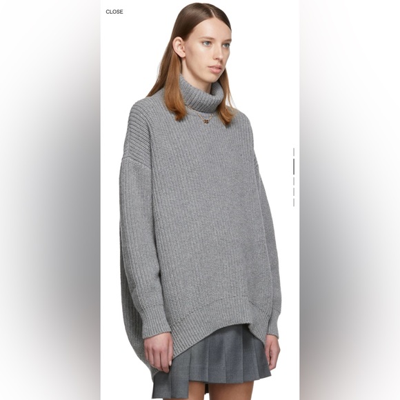 Givenchy Oversized Alpaca Wool Long Sleeve Rib Knit Turtleneck Sweater S M L XL - Picture 14 of 15